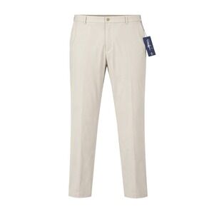 New Walter Hagen Performance 11 Pants 44x32 Light Khaki Golf Athletic Chinos